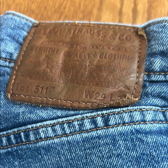 Levi's Blue Straight Jeans Classic Denim - Picture 2 of 2